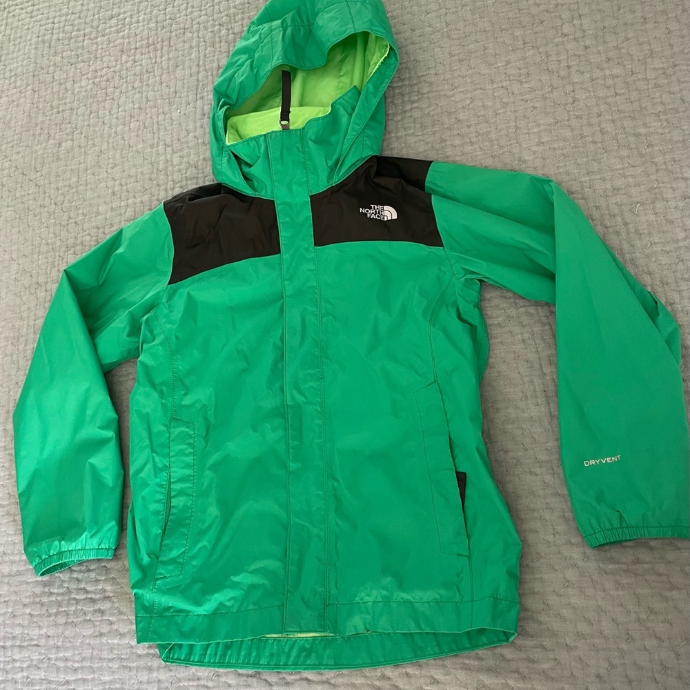 The North Face Kids Green Raincoat
